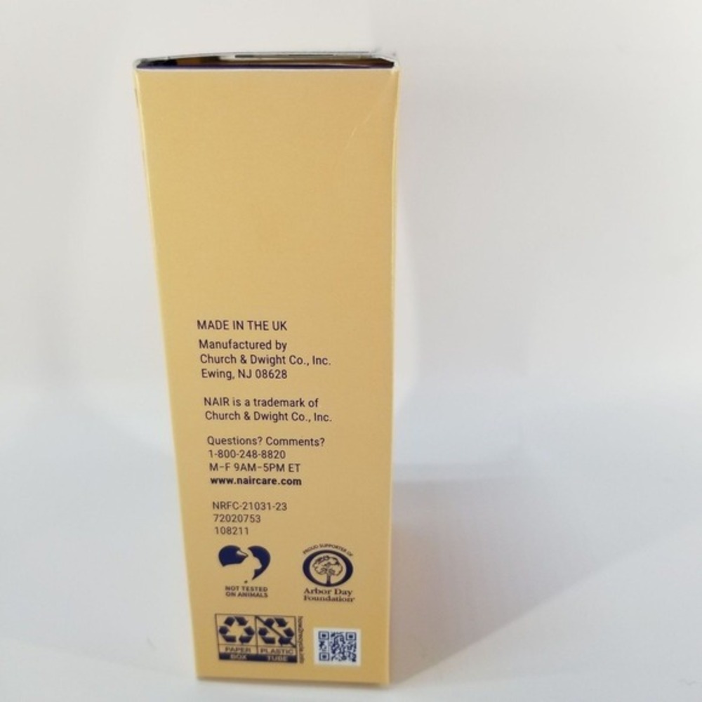 Face Hair Removal Cream Nair Women 2oz Beige Moisturizing Almond Oil - Picture 3 of 7